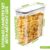 3 Utopia Kitchen Grain Container - Sealed Food Storage Container & Grain Dispenser for Pantry Finishing (Clear, 4 L, 3 Pack)